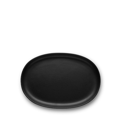 Eva Solo Nordic Kitchen oval tallerken sort 26x18 cm