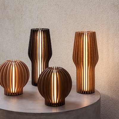 Eva Solo Radiant LED genopladelig lampe smoked oak