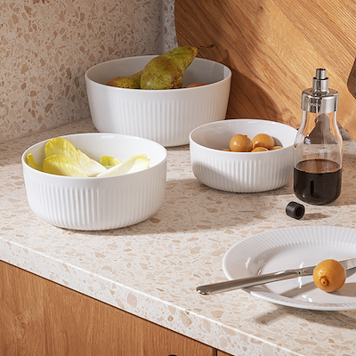 Eva Trio Legio Nova skål hvid 1 liter Ø16 cm