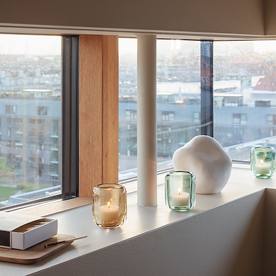 Eva Solo Acorn fyrfadsstager leaf green 2 stk.