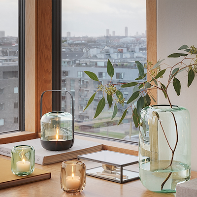 Eva Solo Acorn fyrfadsstager leaf green 2 stk.