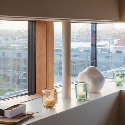 Eva Solo Acorn fyrfadsstager hazel brown 2 stk.