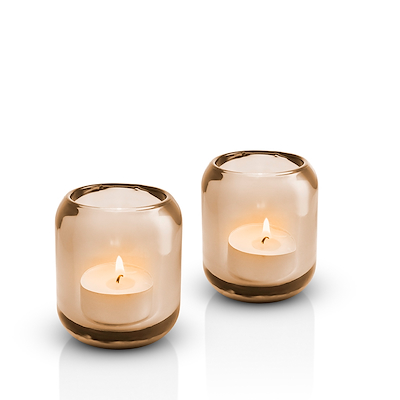 Eva Solo Acorn fyrfadsstager hazel brown 2 stk.