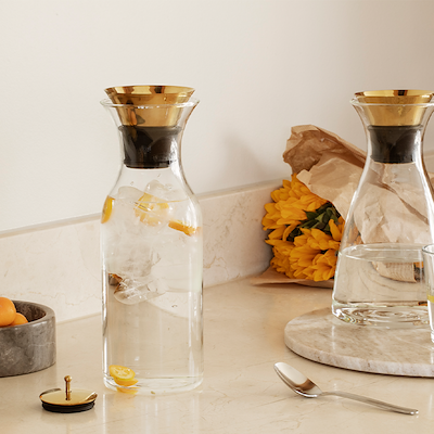 Eva Solo vippelåg til karaffel messing