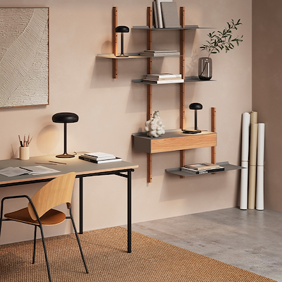 Eva Solo Emendo lampe med Qi trådløs oplader sort