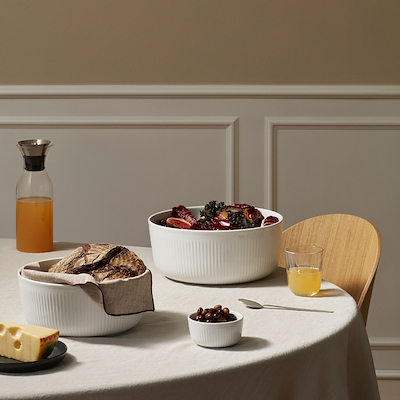 Eva Trio Legio Nova skål hvid 3,75 liter Ø24 cm