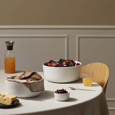 Eva Trio Legio Nova skål hvid 6 liter Ø28 cm