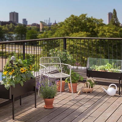 Eva Solo Simply Grow drivhus plantekasse sort 80x33x73 cm