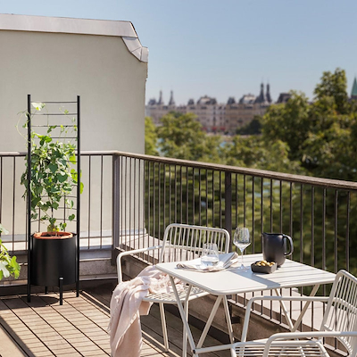 Eva Solo Simply Grow potteskjuler sort Ø32x37 cm aluminium