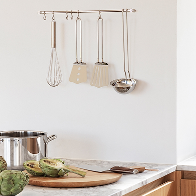 Eva Trio ophængsstang med 6 stk s-kroge 40 cm
