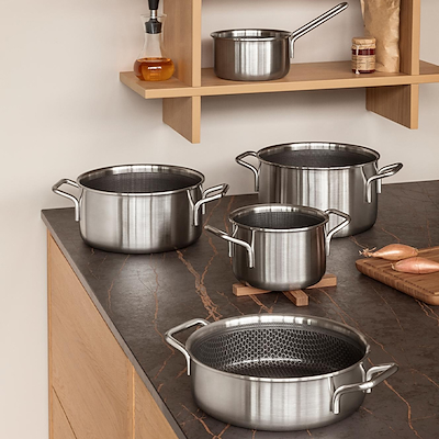 Eva Trio Multi Mosaic gryde stål 2,2 liter Ø16 cm