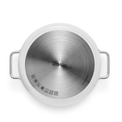 Eva Trio White Line gryde keramisk belægning 4,8 liter