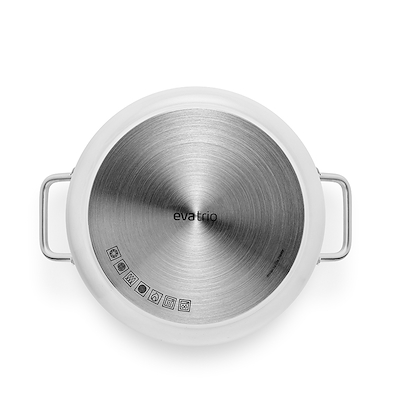 Eva trio White Line grydesæt 1,8 + 2,5 + 3,8 liter keramisk Slip-Let® belægning