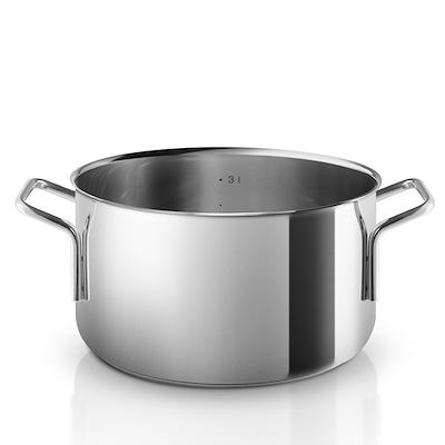 Eva Trio Recycled Stainless Steel grydesæt inklusiv pastaindsats 4 dele