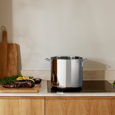 Eva Trio Recycled Stainless Steel suppegryde 15 liter Ø28 cm