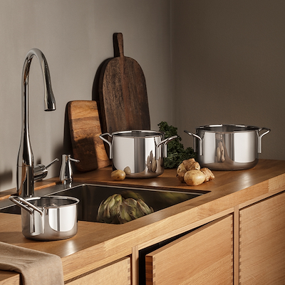 Eva Trio Recycled Stainless Steel gryde 2,2 liter