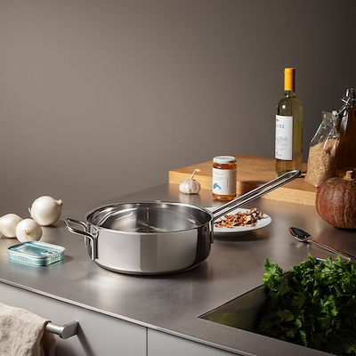 Eva Trio Recycled Stainless Steel sautepande Ø24 cm