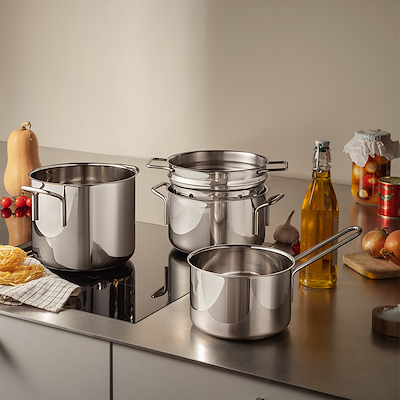 Eva Trio Recycled Stainless Steel gryde 3,6 liter