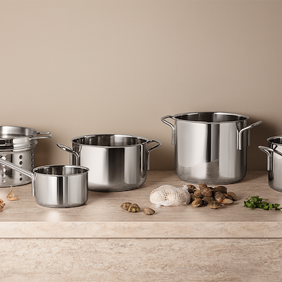 Eva Trio Recycled Stainless Steel gryde uden belægning 6,5 liter