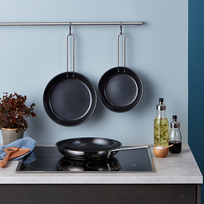 Eva Trio Recycled Stainless Steel stegepande med keramisk Slip-Let® belægning Ø20 cm