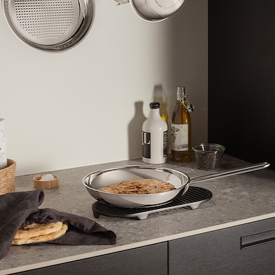 Eva Trio Recycled Stainless Steel Honeycomb stegepande Ø24 cm