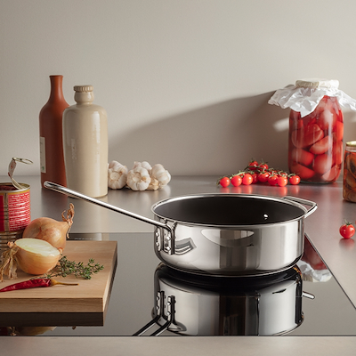 Eva Trio Stainless Steel keramisk sauterpande Ø24 cm