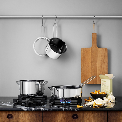 Eva Trio Stainless Steel keramisk sauterpande Ø24 cm