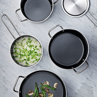 Eva Trio Recycled Stainless Steel gryde med keramisk Slip-Let® belægning 4,8 liter