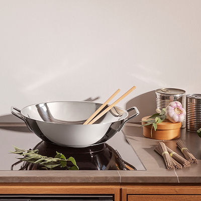 Eva Trio Recycled Stainless Steel wok 5 liter Ø32 cm