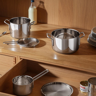 Eva Trio tallerkenlåg stål Ø16cm