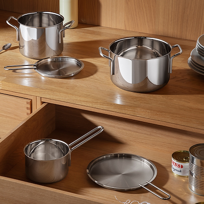 Eva Trio tallerkenlåg stål Ø 20cm