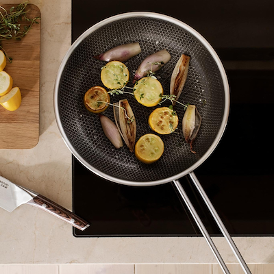 Eva Trio Multi Mosaic recycled stegepande med keramisk Slip-Let® belægning Ø28 cm