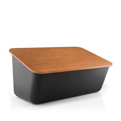 Eva Solo Nordic Kitchen brødboks med bambuslåg og skærebræt sort