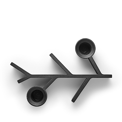 Eva Solo Twig lysestage sort 12x18 cm