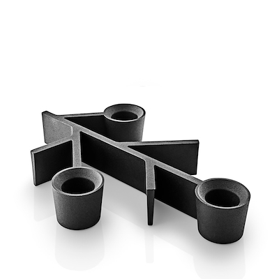 Eva Solo Twig lysestage sort 14x20 cm