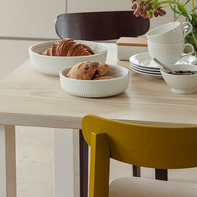 Eva Trio Legio Nova brødkurv hvid 24 cm