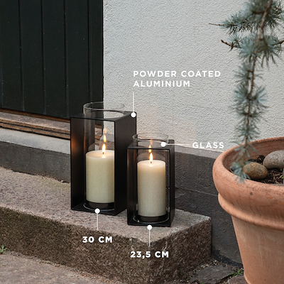 Eva Solo Glow lanterne sort H 23 cm