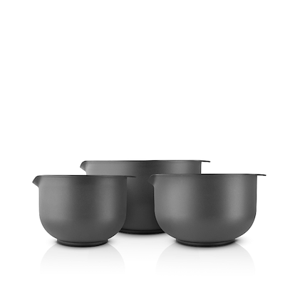 Eva Trio røreskåle sæt grå 3 stk. 2, 3 og 4 liter