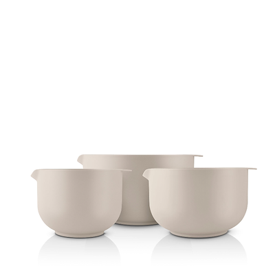 Eva Trio røreskåle sæt sand 3 stk. 2, 3 og 4 liter