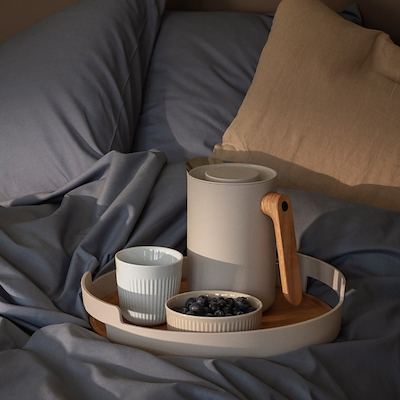 Eva Trio Nordic Kitchen serveringsbakke sand Ø 35 cm