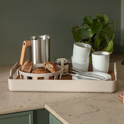 Eva Trio Nordic Kitchen serveringsbakke sand 35x50 cm