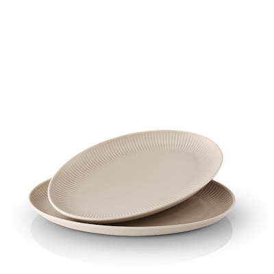 Eva Trio Legio Nova Palette oval tallerken beige Ø 24,5 cm
