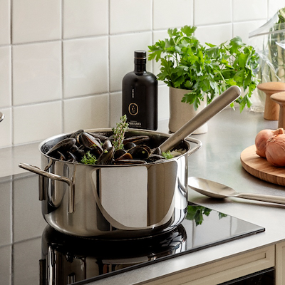 Eva Trio Stainless Steel gryde rustfrit stål Ø 24 cm 4,8 liter
