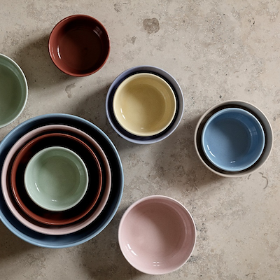 Eva Trio Legio Nova Palette skål rødbrun Ø 10 cm