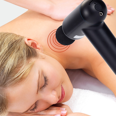 Melissa genopladelig massagepistol inkl. 4 hoveder