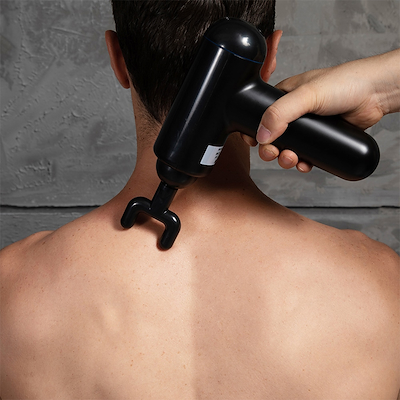 Melissa genopladelig massagepistol inkl. 4 hoveder