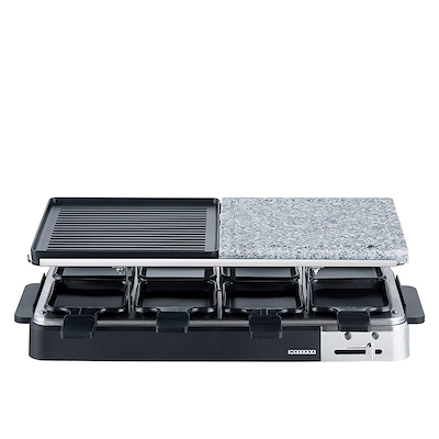 Melissa raclette til 8 personer sort 1300 watt