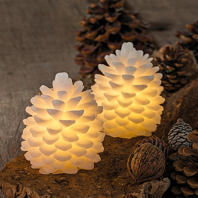 Sirius Clara LED kogle 2 stk. hvid H10 cm