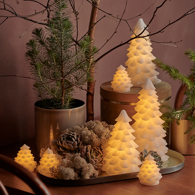 Sirius Carla LED juletræ hvid H23 cm