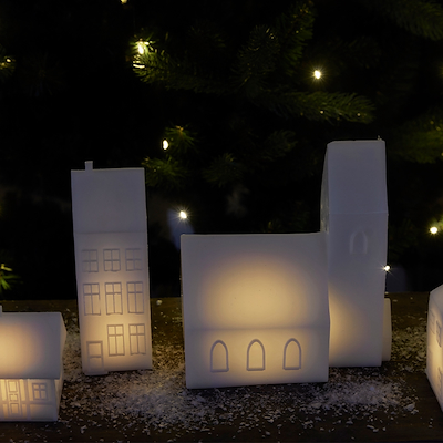 Sirius København bindingsværkshus hvid H8 cm